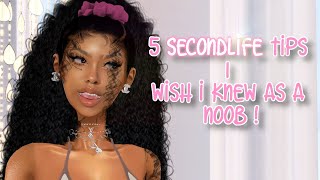 5 Tips I Wish I Knew As A Noob | Secondlife Gameplay !!!! 💕❤️💎☁️