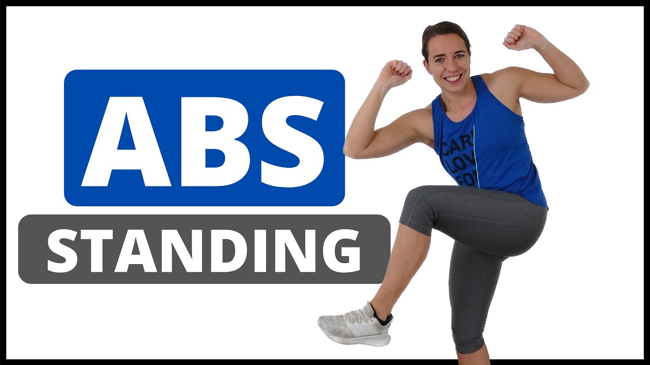 30 Minute Standing Abs Workout to Flat your Belly – Low Impact Belly Fat Burning Exercises – At Home
