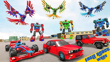 Eagle Robot Car Games – Formula Car Robot Games 2020 #2 - Android Gameplay FHD