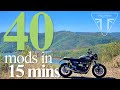 40 Motorcycle Mods & Accessories in 15 minutes (2022 Triumph Speed Twin)