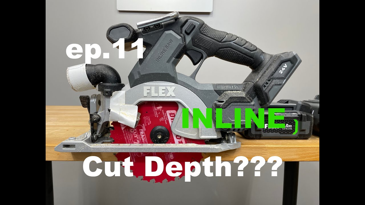 Flex 24v inline Circular saw Review FX2131a TESTED Circ saw ep.11