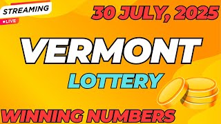 Vermont Day Lottery Results For - 30 Jul, 2025 - Pick 3 - Pick 4 - Powerball - Mega Millions Drawing
