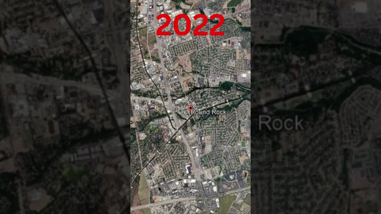 Round Rock, Texas: Google Earth Timelapse | 1984-2024 Urban Expansion.