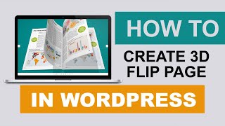 How to create a realistic 3D WordPress flip page in less than 10 seconds | WordPress Tutorial