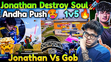 🐐Jonathan Vs Goblin 1v1🔥 ￼Jonathan 1v5🤯BMSD Day 1 Highlights 🇮🇳