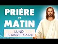 🙏 PRIERE du MATIN Lundi 15 Janvier 2024 avec Évangile du Jour et Psaume