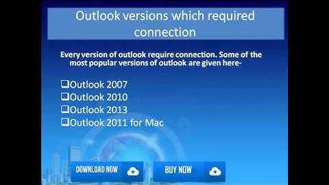 How to fix outlook connection problem