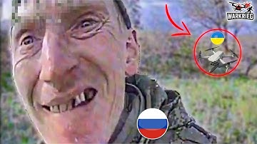 Unexpected Encounter: Russian Soldier Meets FPV Drone