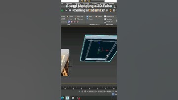 Speed Modeling a Quick 3D False Ceiling  in 3dsmax  #3dsmax #3dmodeling  #3d #tutorial #3danimation