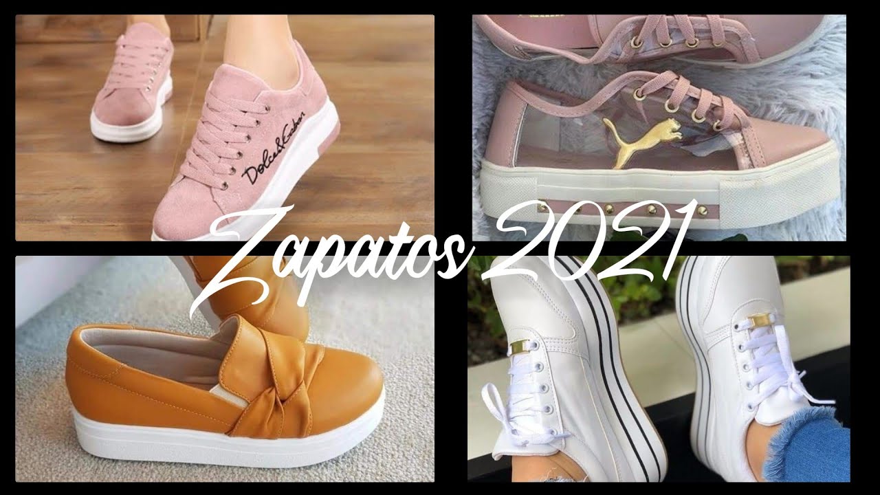 ZAPATOS DE MODA❤️ 2022/ shous 2021/moda en 2021/tenis/ zapatos cómodos de mujer 2021 - YouTube