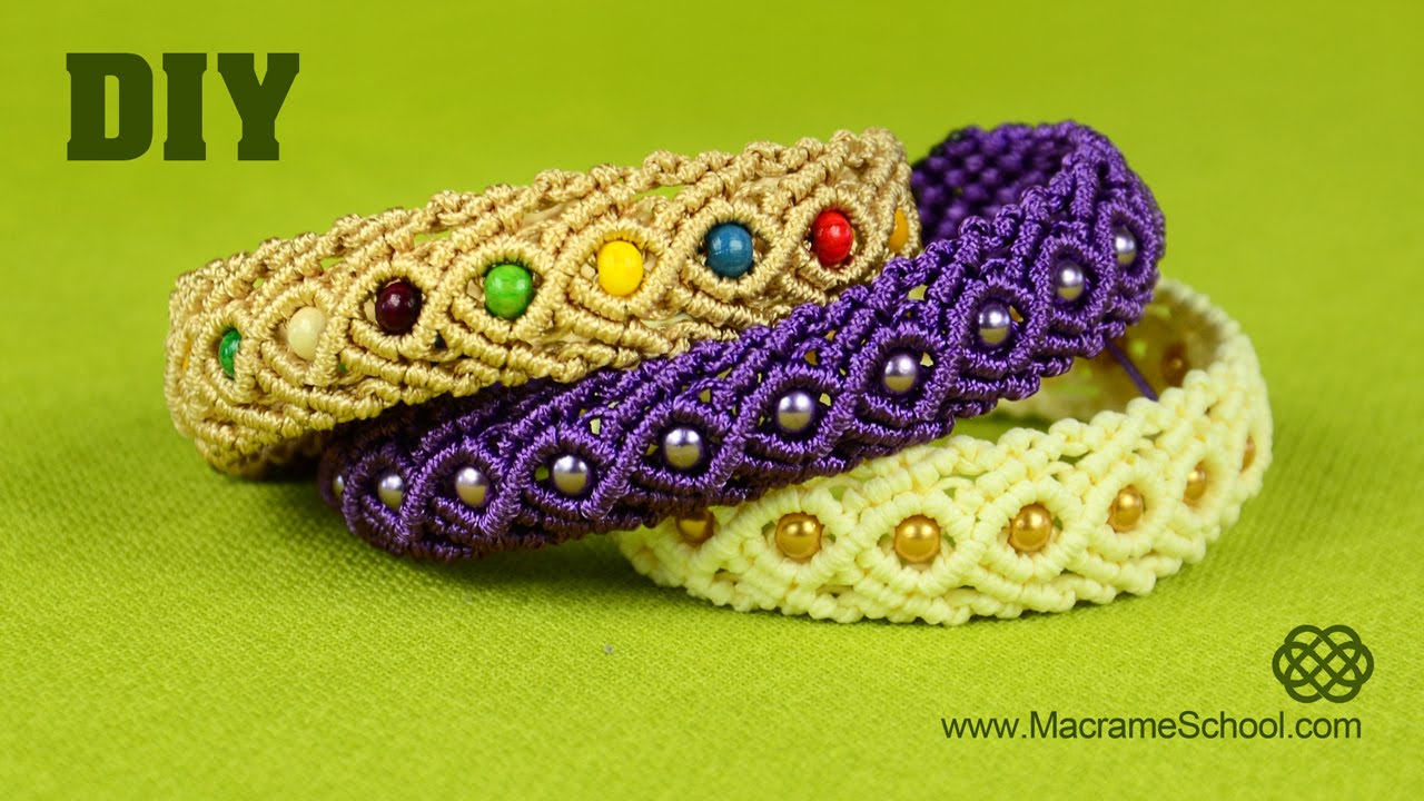 Eternal Wave Bracelet Tutorial | Macrame School - YouTube