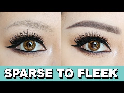 Easy Eyebrow Tutorial Sparse Brows To Eyebrows On Fleek Youtube