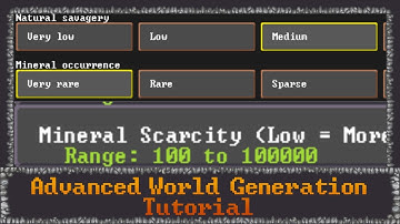 Dwarf Fortress - Quick Tutorials - Mineral Scarcity (World Generation)