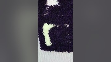 Created a QR code on rug || Scan it for good funny videos Credit: Simji