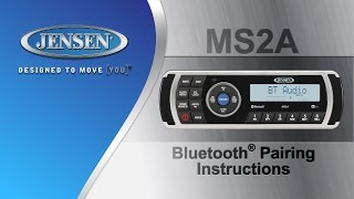Jensen Marine Ms2A Bluetooth Pairing Instructions