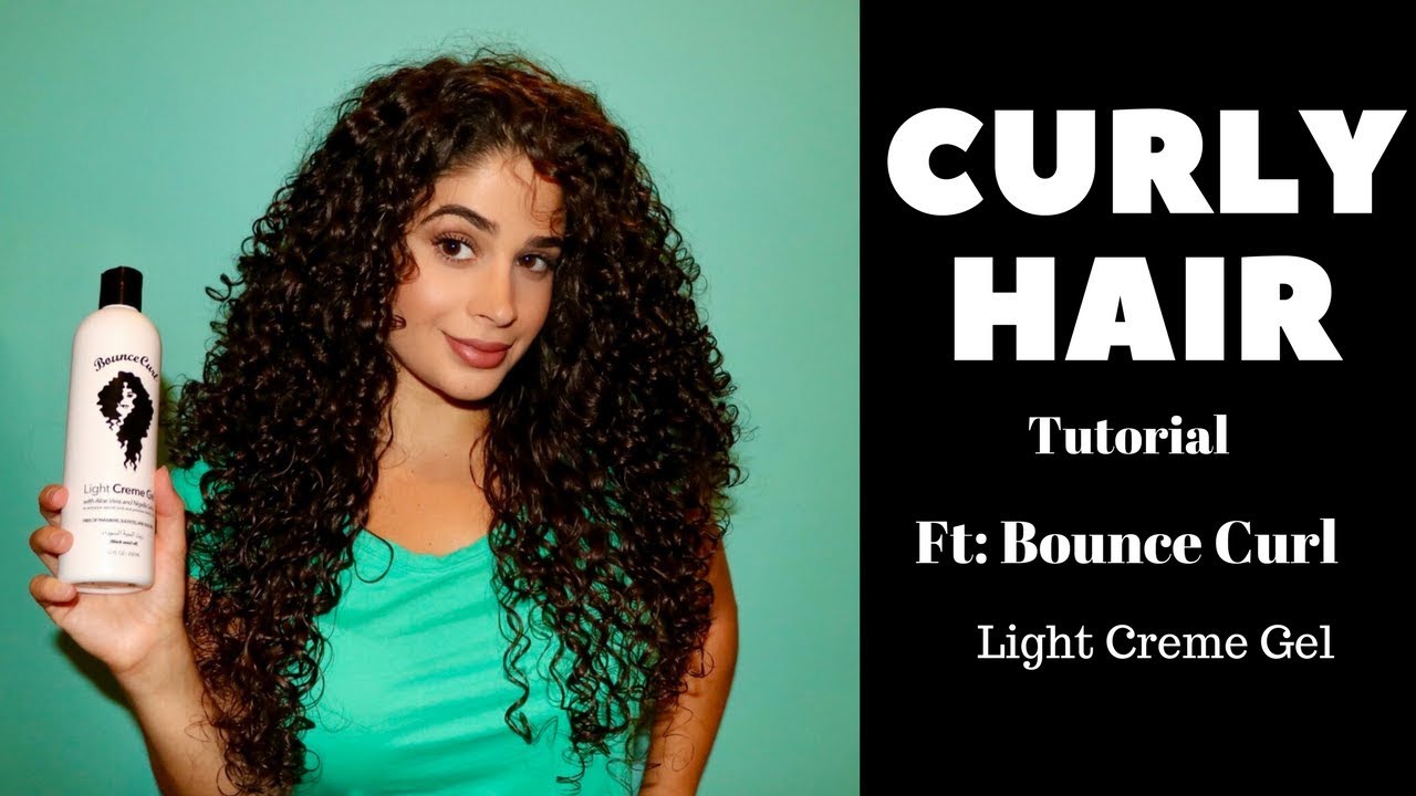 Citron Fordampe ozon Using one product Bounce Curl Light Creme Gel to style Curly hair. - YouTube