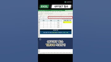 [엑셀 치트시트] 1분 만에 배우는 OFFSET 함수 사용법