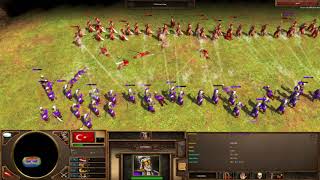 Age of Empires 3 - 100 Janissary Vs 100 Sepoy 4K