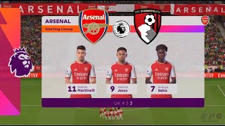 FC 24 | Arsenal vs Bournemouth - 2023/24 Premier League English - PS5™ Gameplay