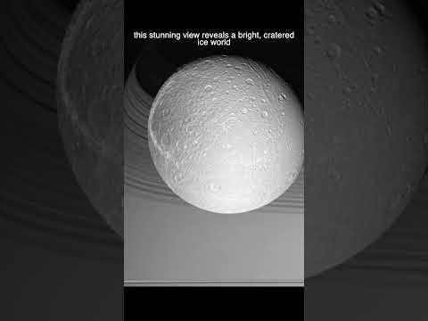 Cassini's Stunning Approach to Saturn's Moon Dione  #space