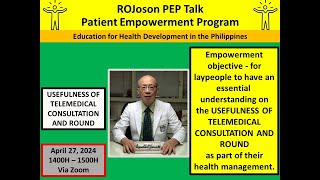 ROJoson PEP Talk: Usefulness of Telemedical Consultation and Round