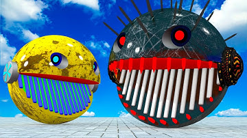 The battle to eliminate MONSTER PACMAN OF ROBOT PACMAN   rescued MS PACMAN #2025