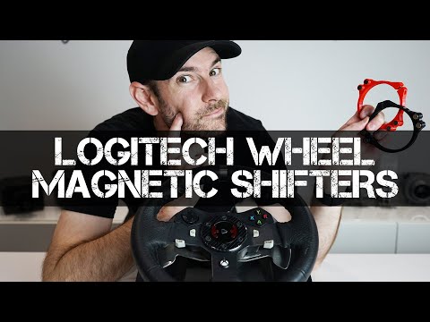 CHECK THIS OUT if you own a Logitech Sim Racing Wheel! - Magnetic Shifter Mod Install/Review