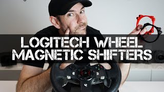 CHECK THIS OUT if you own a Logitech Sim Racing Wheel! - Magnetic Shifter Mod Install/Review
