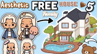 Aesthetic Family FREE HOUSE Design 🧸🤎Toca Boca House Ideas [NEW UPDATE] TocaLifeWorld House Design