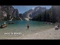 lago di Braies in mountain  bike