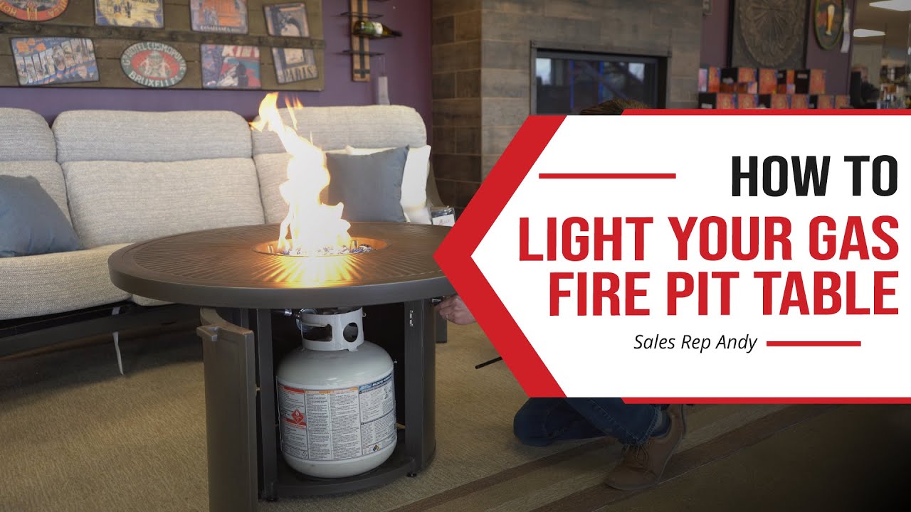 How To Light Your Gas Fire Pit Table, How To Light Tabletop Fire Pit