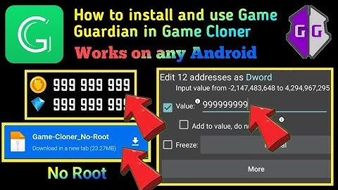 How to install and use Game Guardian in Game Cloner || No Root
