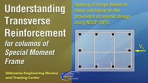 Understanding Transverse Reinforcement for Columns of Special Movement Frame (Concrete Design)