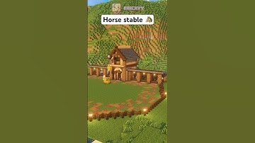 Horse stable #minecraft #howtobuild
