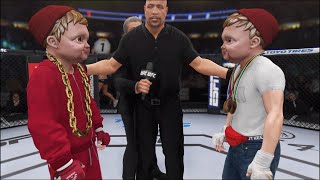 Hasbulla vs. Mini Khabib - EA Sports UFC 4 - Crazy UFC 👊🤪