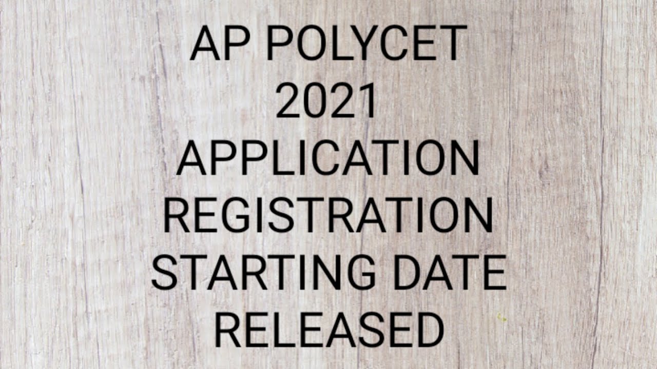 AP POLYCET APPLICATION REGISTRATION STARTING DATE RELEASED || 