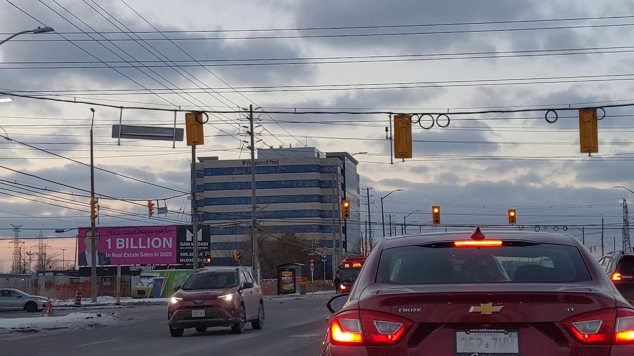 Mississauga to Brampton in Canada drive   