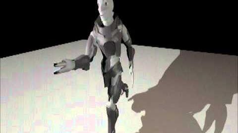 Character Basic run animation.