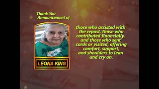 Leona King ~ Thank You