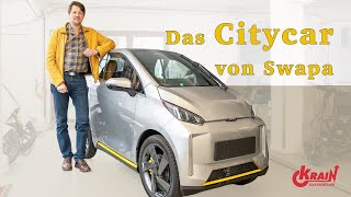 Walk Around Swapa Citycar, 45 kmh Microcar, Krain Elektroroller #mopedauto #miniauto #microauto 
