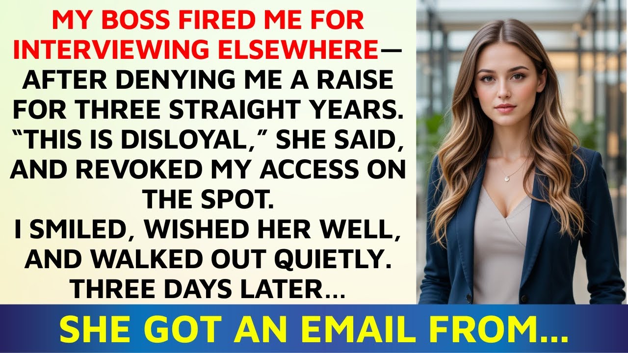 My Boss Fired Me for Job Hunting After 3 Years Without a Raise—She Didn