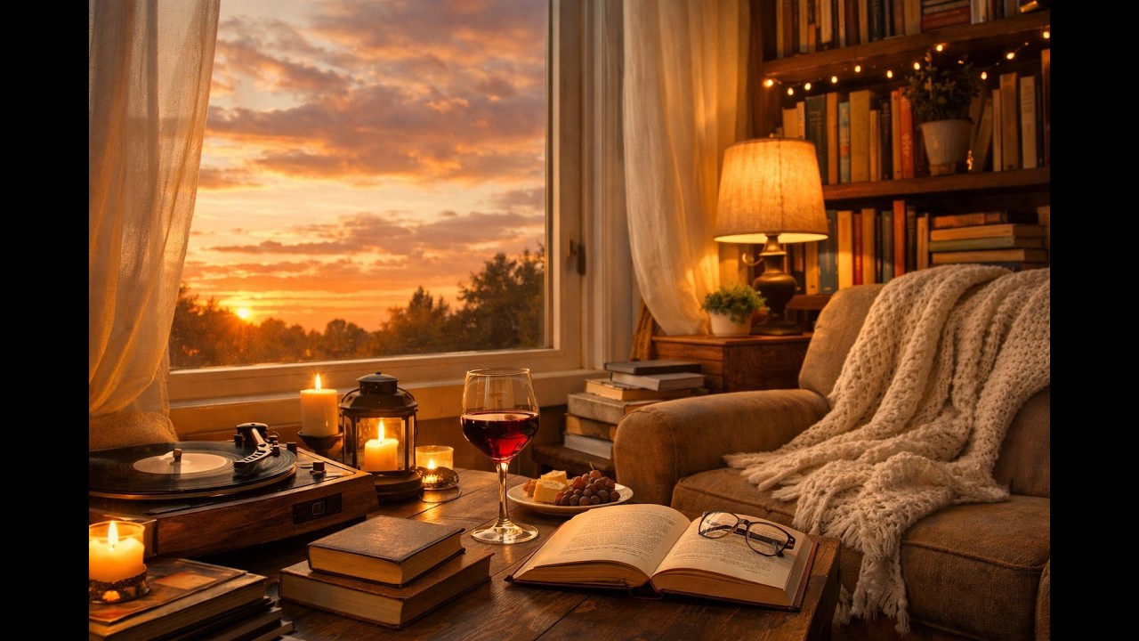 Cozy Evening Ambience 🌅 Relaxing Music for Studying, Working & Reading