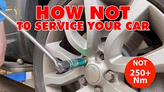 How NOT to service your car - HOW TO BREAK A CAR IN TWO