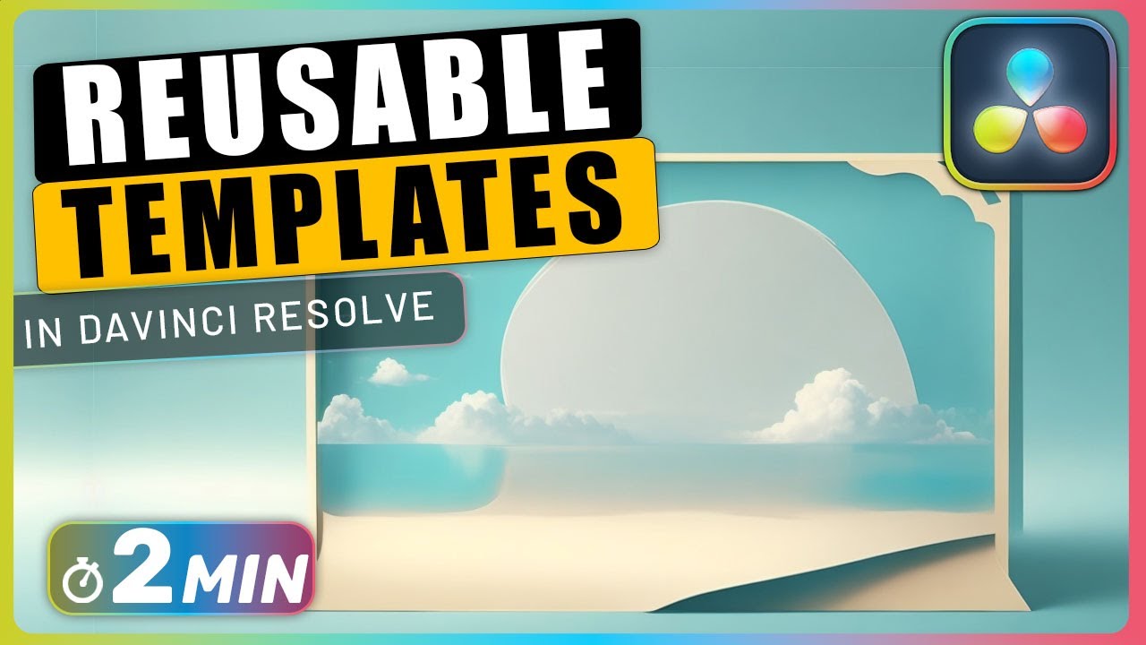 How to Create REUSABLE Motion Graphic TEMPLATES from Fusion Composition