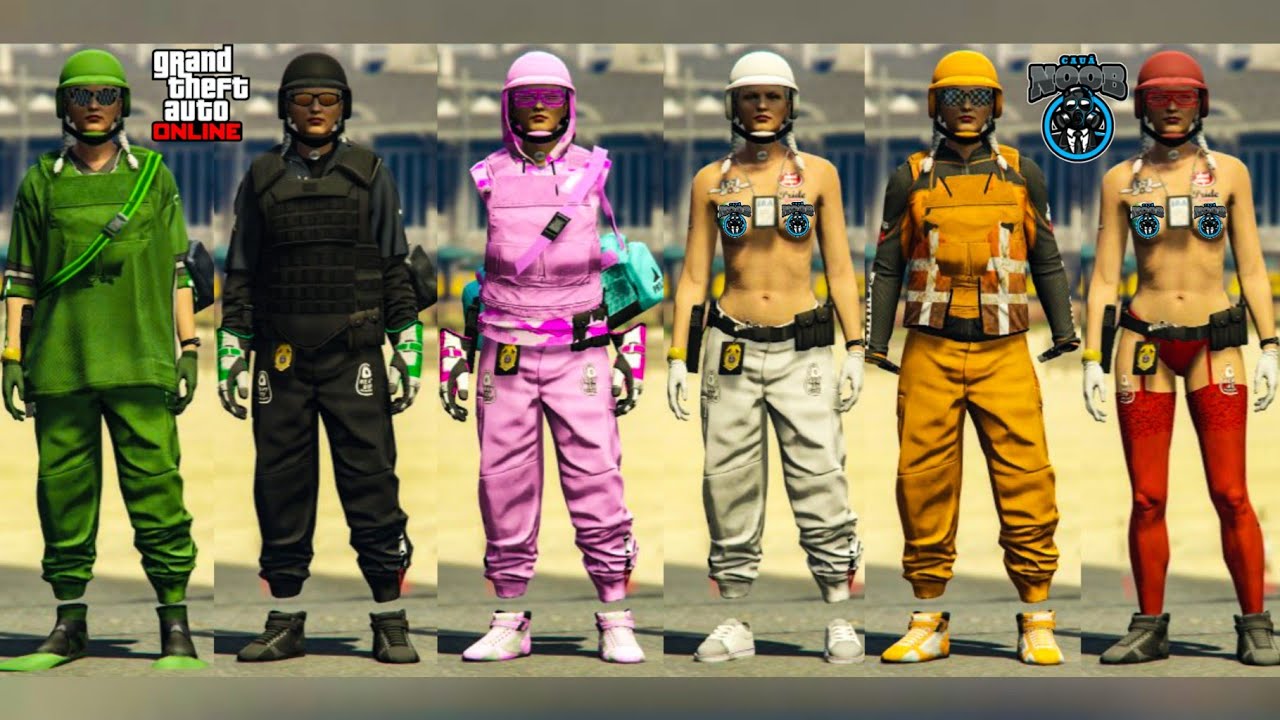 GTA 5 FEMALE 6 SAVES DE TRAJES MODDED LINDOS SEM PRECISAR DO PORCO