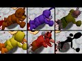 Freddy Fazbear &amp; FNaF Crew Gore Fall Animations in Super Mario 64