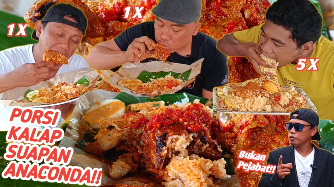 KALAP LAGI,,PORSI HIPER!5 BKS SENDIRI,,MUKBANG NASI PADANG AMPE PUAS!!
