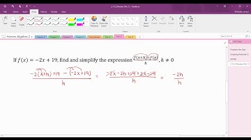 H Algebra 2: Lesson 2.1-2.2 Review