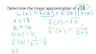 Linear Approximation Differentials