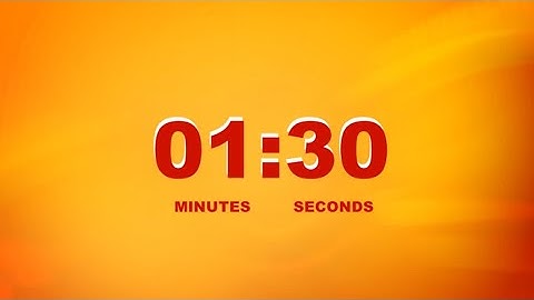 1.5  Minute Timer - Timer 1.5 Menit ( Plank Timer )